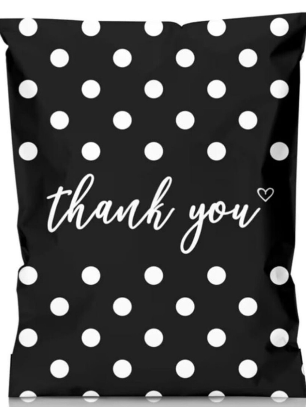 NEW 6" x 9" Polymailers (25X) - Polka Dots & Thank You